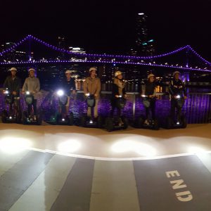 Fun night Segway tours of Brisbane City, breathtaking the whole ride.
